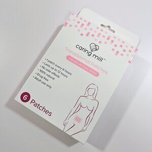 Caring Mill Heating Transdermal Patches for Menstrual Cramps, Pain Relief, 6 ct